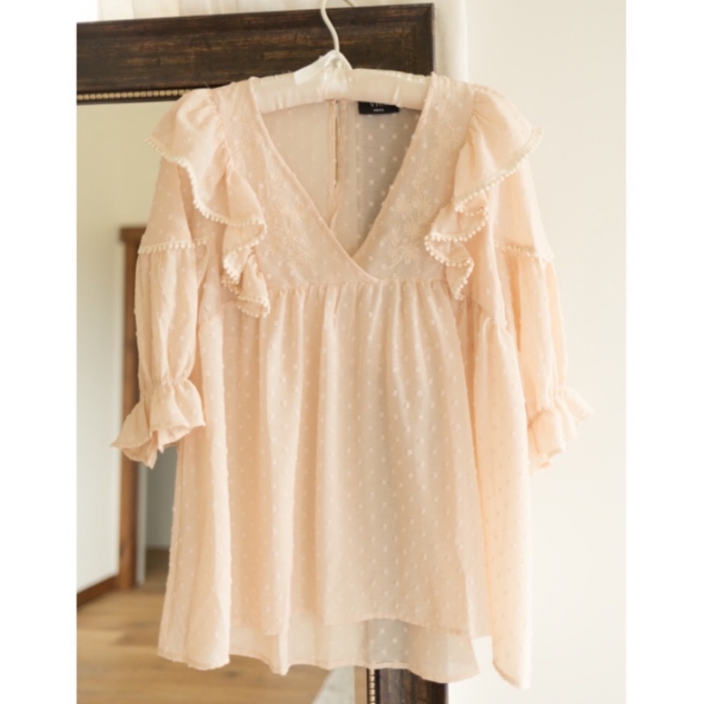 Ruffled Vici Blouse - Picture 1 of 4